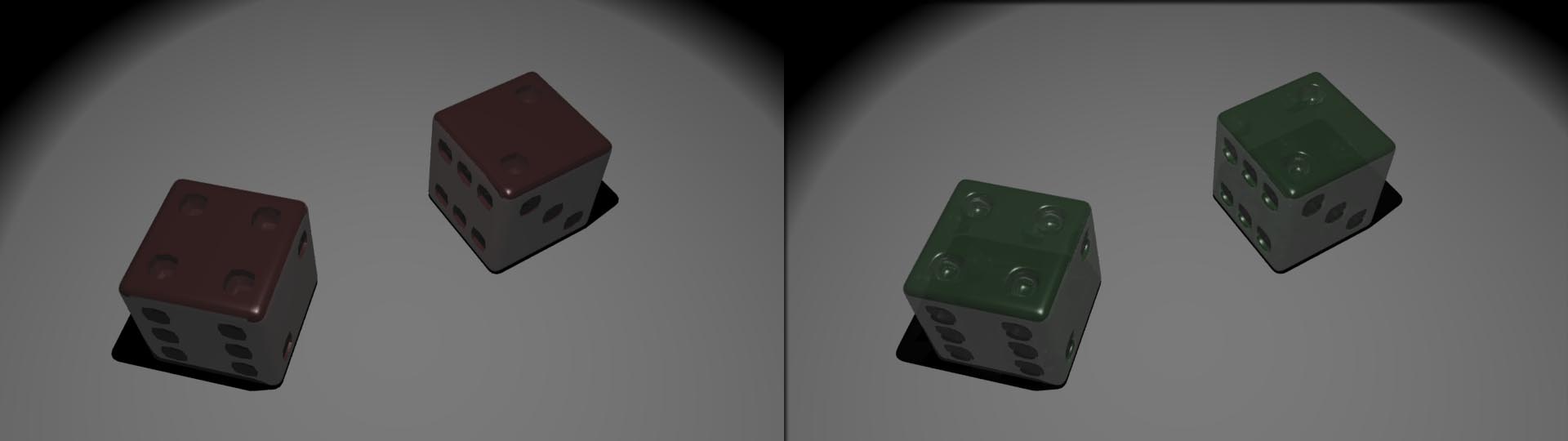 Two Dice Renders
